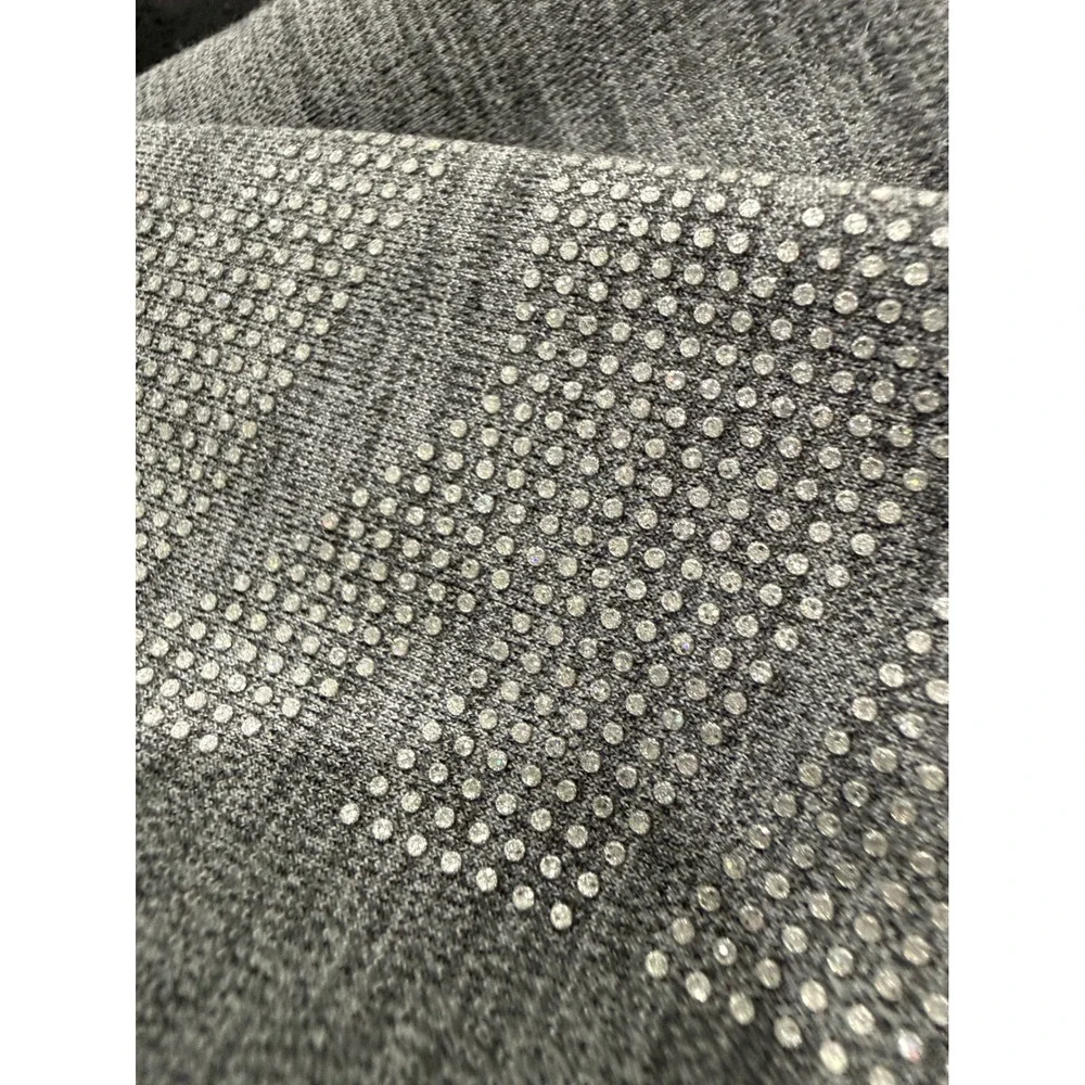 Nike Womens Dri-FIT Heathered Gray High Rise Reflective Graphic Leggings XS